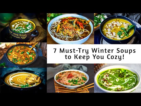 7 Must-Try Vegetarian Winter Soups! 🍲 Cozy, hearty, and packed with flavor – great for chilly days!