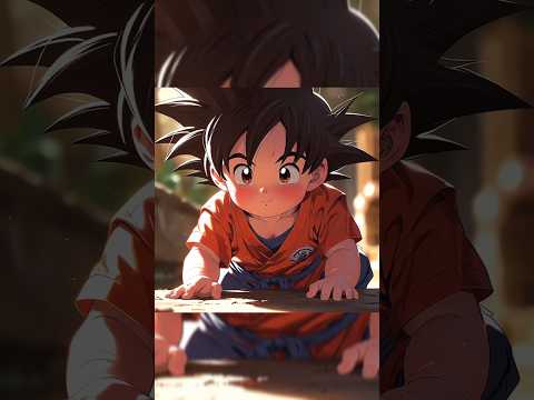 Kid goku🥰🥰 #shorts #ai #goku