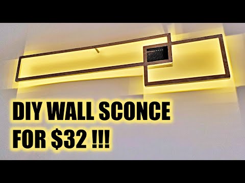 Make Your Own Modern/Contemporary Wall Sconce - Any Size, Any Shape!!!!