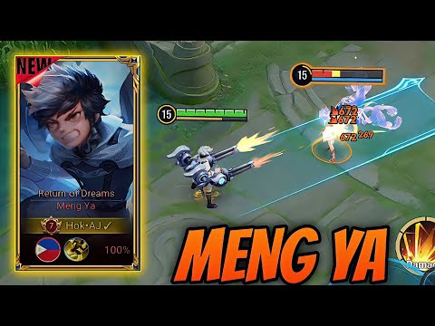 HONOR OF KINGS MENG YA NEW OP MARKSMAN - MENG YA NORMAL MATCH GAMEPLAY