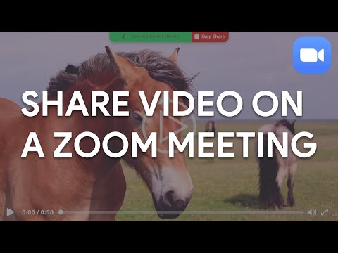 Share Video to Your Audience in a ZOOM Meeting  | Mastering Zoom