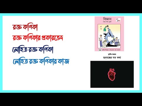 রক্ত কণিকা ।নবম দশম শ্রেণির বিজ্ঞান। তৃতীয় অধ্যায় । হৃদযন্ত্রের যত কথা।  Class 9 10 Science.