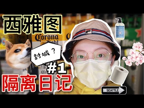 Vlog #1 | 美国重大灾区封州现状 | 五家超市被搬空 | 疫情赏樱 | 看牙 | 华人群体处境