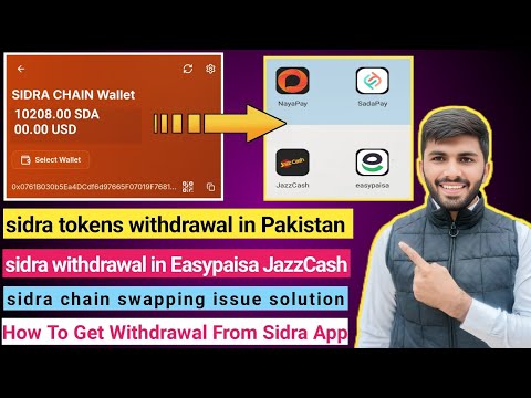 sidra chain tokens withdrawal in Easypaisa JazzCash |  Sidra Coins Sell Kaise Kare | sidra withdraw