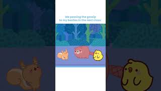 Me passing the gossip  #shorts #molang #cartoonforkids #kidsshowsclub