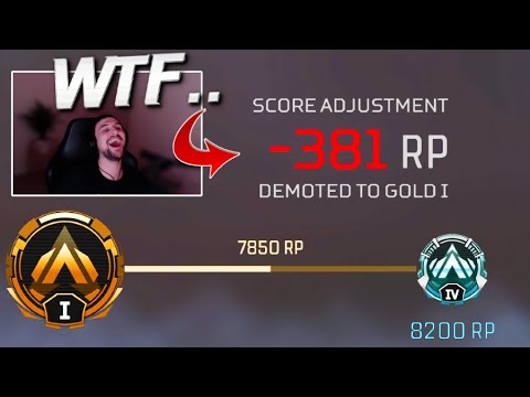 How I got DEMOTED and Lost 381 RP in One Game (Apex Legends Season 13)