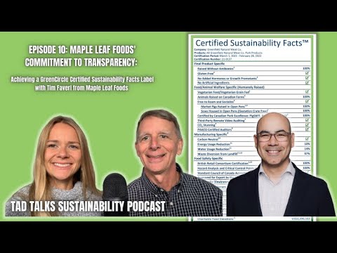 Achieving a GreenCircle Certified Sustainability Facts Label with Tim Faveri from Maple Leaf Foods