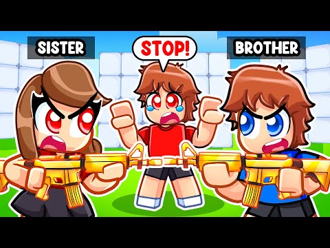 My Twin Brother Vs My Twin Sister In Roblox Rivals...