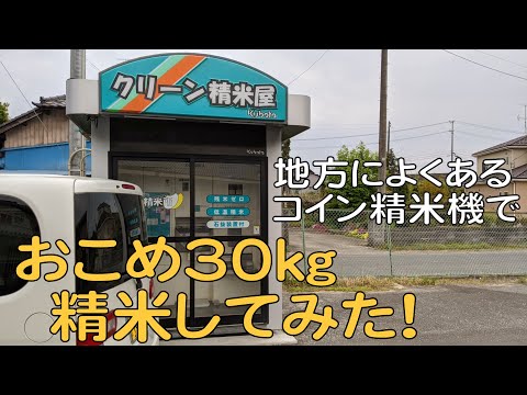 精米機で精米してみた