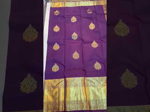 Kanchipuram woven classic wedding celebration pure silk saree