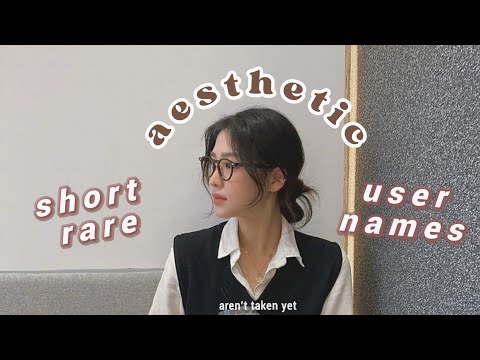 short rare aesthetic usernames (korean words) 🇰🇷