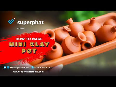 Mini Clay Pots Making | Pottery Tutorial | Superphat Studio