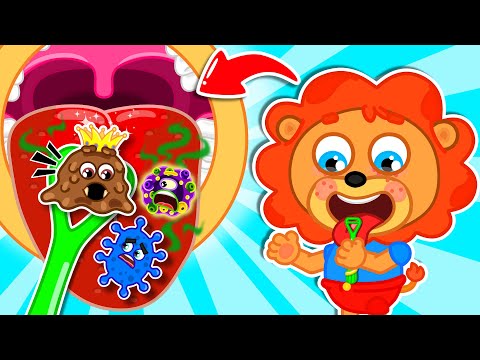 LionET | This is The Way We Scrap Our Tongue - Brush Your Teeth  | Cartoon for Kids