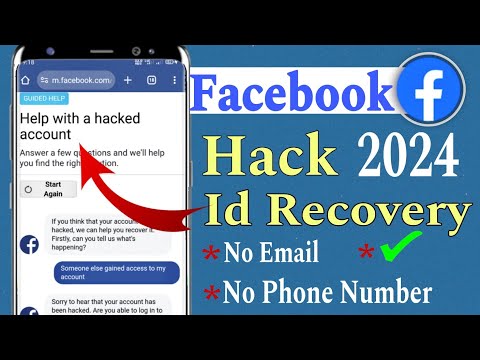 How to Recover Facebook Account Without Email and Phone Number 2024 | Facebook hack account Recovery