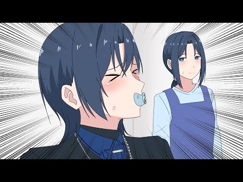 Hiodoshi Ao playing pacifier horror game live with her mom watching.【Animated Hololive/Eng sub】