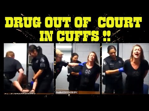 DRUG OUT OF COURT IN CUFFS !!  Defendant Goes CRAY CRAY in Front of Judge Middleton !!!