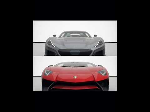 Rimac Concept Two vs Lamborghini Aventador SV 💨 #lamborghini #rimac #youtubeshorts