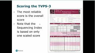 An overview of visual perceptual assessments