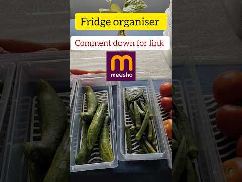 Fridge organiser from meesho #fridgestorage #fridgeorganization #meesho #meeshohaul #ytshorts