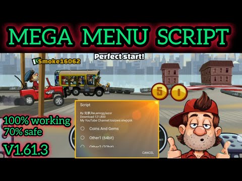 HILL CLIMB RACING 2 MEGA MENU SCRIPT V1.61.3