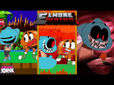 FNF: Darwin Vs Gumball.exe // Elmore – Ending pain █ Friday Night Funkin' █