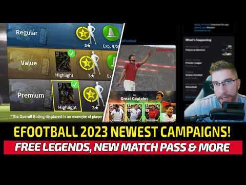 [TTB] EFOOTBALL 2023 UPDATE DEC 15TH - NEW CAMPAIGNS, MATCH PASS, GOLDEN GOAL RULES, & FREE LEGENDS!