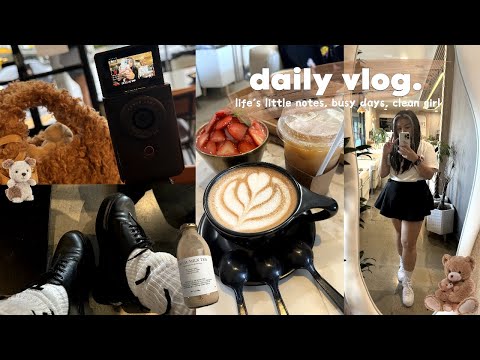 days in my life 𐙚: busy days, decluttering, grwm, lots of food