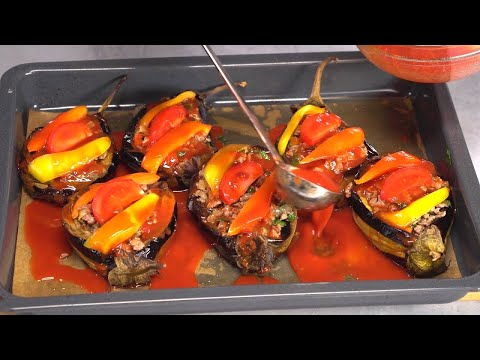 Karnıyarık – Turkish STUFFED EGGPLANT | Super Delicious OVEN BAKED Eggplants Recipe by Always Yummy!