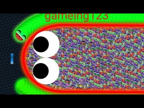 wormate io slllither magic best gameplay slither io Troll snake vs Giant snakes Epic slithers game