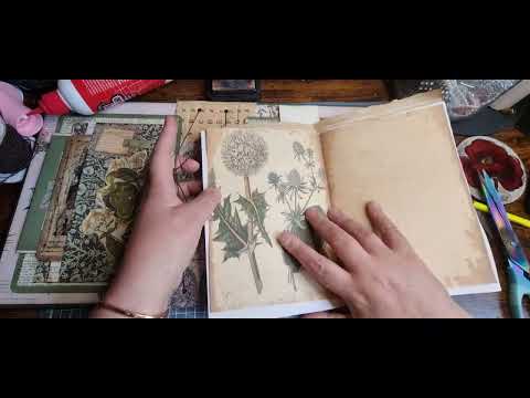 Creating Hardback Botanical Journals - 3 Ways - Part 2