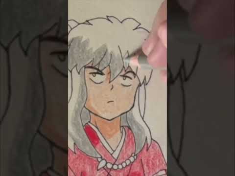 Drawing Inuyasha and Kagome #inuyasha