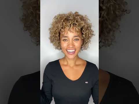 Blonde curly hair transformation #curlyhaircare #curlsoncurls #blondecurls #curlycut #ellesmith