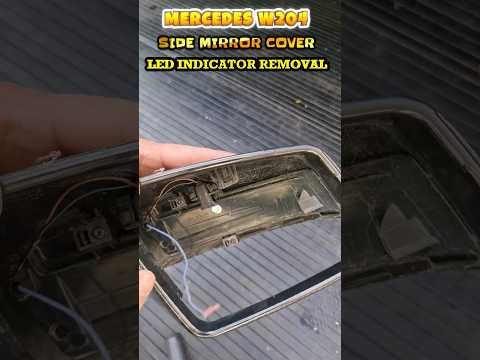 how to remove mercedes w204 side mirror indicator from cover dynamic