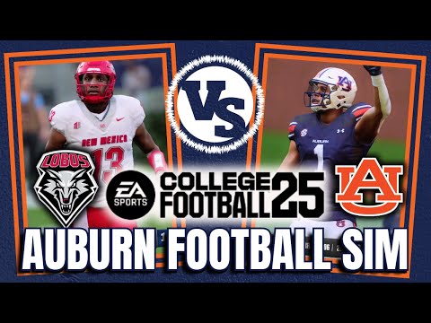 Auburn vs. New Mexico Week 3 Simulation | COLLEGE FOOTBALL 25