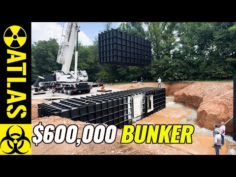 MASSIVE $600,000 Survival Shelter Install Caught on Camera!