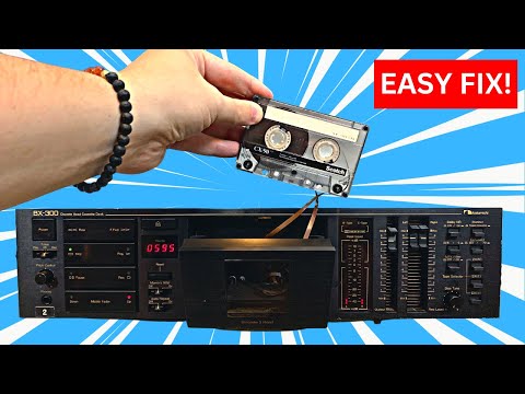 How to EASILY replace the back tension belt in a Nakamichi cassette deck!