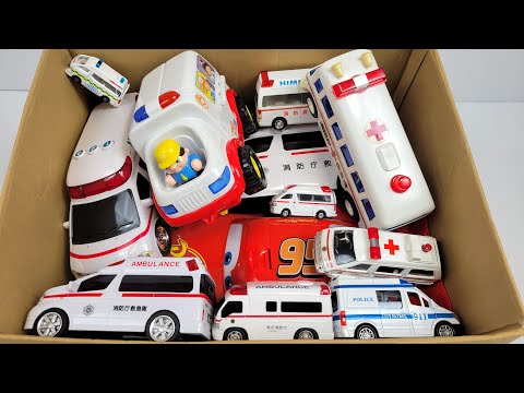 救急車（ミニカー）を坂道で走らせてみた！緊急走行テスト！サイレンあり☆ I tried running a toy ambulances! Slope driving test with sirens