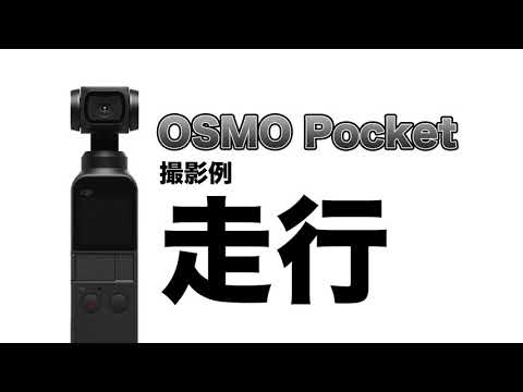 OSMO Pocketを使用した歩行・走行での撮影例