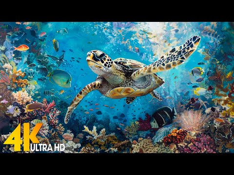 [NEW] 11H Stunning 4K Underwater Wonders - Coral Reefs, Fish & Colorful Sea Life | Relaxing Music #1