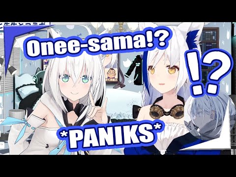 Aomiya Yozuri lost her mind when Fubuki onee-sama visits【Vtuber EngSub】