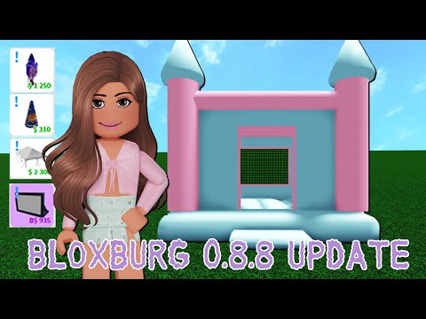 BOUNCY CASTLE, FIREWORKS AND MORE! looking at the new Bloxburg 0.8.8 Update