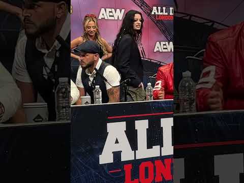 Saraya was not happy at the AEW press conference after All In #aew #wwe