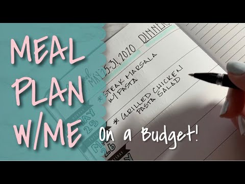 MEAL PLAN With Me! Grocery Shopping on a BUDGET & Using What We Have