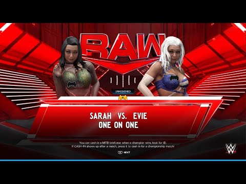 AWA Monday night dawn: Sarah vs Evie! No1 contender match