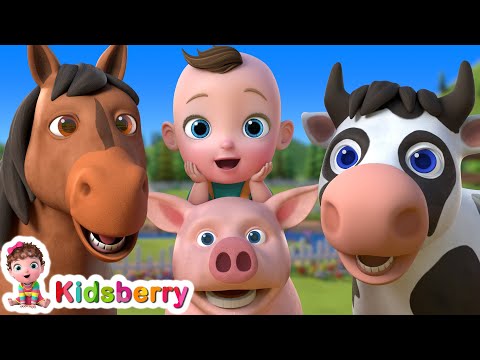 🐴 🐷 Animal Finger Family 🐤 🐶 | Kidsberry Nursery Rhymes & Baby Songs