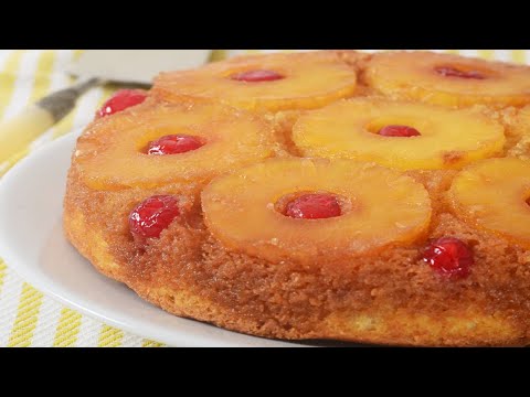 Pineapple Upside Down Cake Recipe Demonstration - Joyofbaking.com