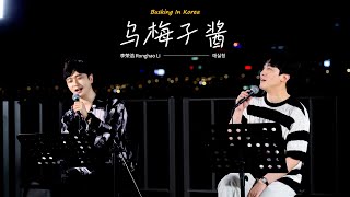 🎧在韩国街头唱中文歌｜中韩版｜李荣浩 - 乌梅子酱｜豹子男 x 金善宇｜OUBA MUSIC