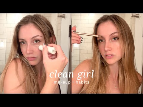 trying to do clean girl makeup✨+ lets talk "clean girl" habits