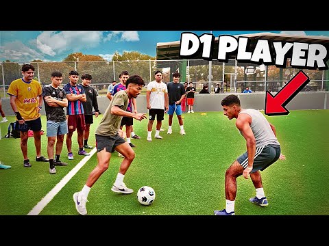 Best D1 Player In HOUSTON Went OFF! (Soccer 1on1’s FOR 500$)