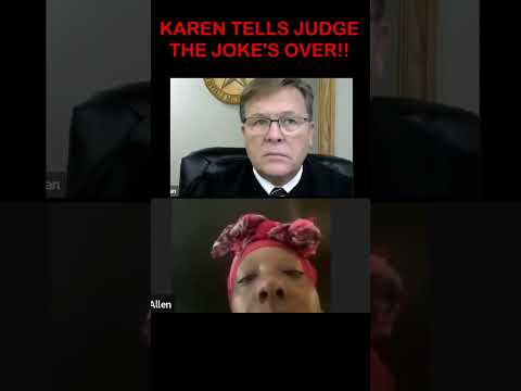 CONTEMPTUOUS KAREN TELLS JUDGE THE JOKE IS OVER!!